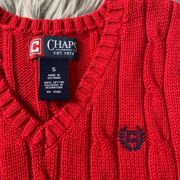 CHAPS boy sweater vest - Picture 2 of 5